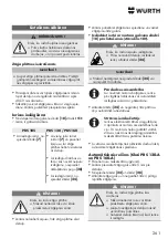 Preview for 261 page of Würth PBS 105 Translation Of The Original Operating Instructions