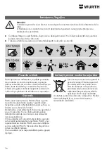 Preview for 76 page of Würth POWERDISK Operating Instructions Manual