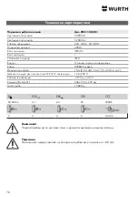 Preview for 78 page of Würth POWERDISK Operating Instructions Manual