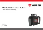 Предварительный просмотр 1 страницы Würth RL 2-14 User Manual