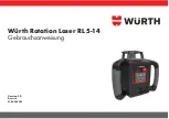 Предварительный просмотр 1 страницы Würth RL 5-14 User Manual