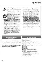 Предварительный просмотр 6 страницы Würth RL1-18 Translation Of The Original Operating Instructions