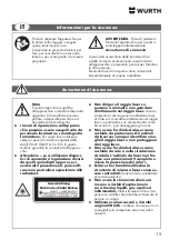 Предварительный просмотр 15 страницы Würth RL1-18 Translation Of The Original Operating Instructions