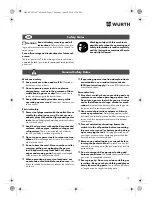 Предварительный просмотр 13 страницы Würth SBS 12-A Translation Of The Original Operating Instructions