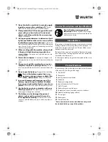 Preview for 15 page of Würth SBS 12-A Translation Of The Original Operating Instructions