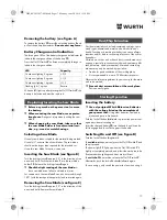 Preview for 17 page of Würth SBS 12-A Translation Of The Original Operating Instructions