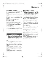 Предварительный просмотр 18 страницы Würth SBS 12-A Translation Of The Original Operating Instructions