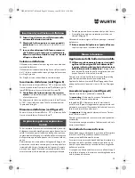 Предварительный просмотр 25 страницы Würth SBS 12-A Translation Of The Original Operating Instructions