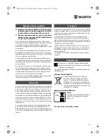 Предварительный просмотр 27 страницы Würth SBS 12-A Translation Of The Original Operating Instructions