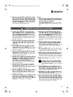 Предварительный просмотр 54 страницы Würth SBS 12-A Translation Of The Original Operating Instructions