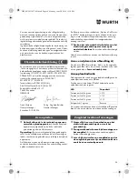 Preview for 56 page of Würth SBS 12-A Translation Of The Original Operating Instructions