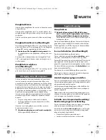 Предварительный просмотр 57 страницы Würth SBS 12-A Translation Of The Original Operating Instructions