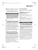 Предварительный просмотр 58 страницы Würth SBS 12-A Translation Of The Original Operating Instructions