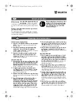 Preview for 60 page of Würth SBS 12-A Translation Of The Original Operating Instructions