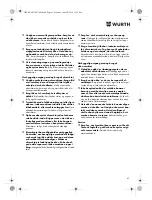 Preview for 61 page of Würth SBS 12-A Translation Of The Original Operating Instructions