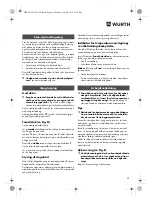 Предварительный просмотр 65 страницы Würth SBS 12-A Translation Of The Original Operating Instructions