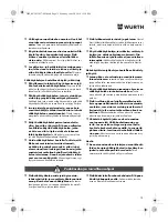 Предварительный просмотр 75 страницы Würth SBS 12-A Translation Of The Original Operating Instructions