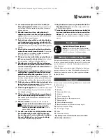 Предварительный просмотр 76 страницы Würth SBS 12-A Translation Of The Original Operating Instructions