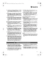 Предварительный просмотр 82 страницы Würth SBS 12-A Translation Of The Original Operating Instructions