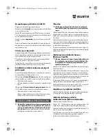 Предварительный просмотр 101 страницы Würth SBS 12-A Translation Of The Original Operating Instructions