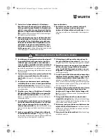 Preview for 113 page of Würth SBS 12-A Translation Of The Original Operating Instructions