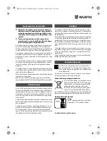 Предварительный просмотр 118 страницы Würth SBS 12-A Translation Of The Original Operating Instructions