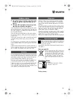 Preview for 125 page of Würth SBS 12-A Translation Of The Original Operating Instructions