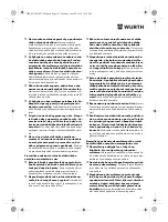 Предварительный просмотр 127 страницы Würth SBS 12-A Translation Of The Original Operating Instructions