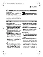 Предварительный просмотр 134 страницы Würth SBS 12-A Translation Of The Original Operating Instructions