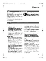 Предварительный просмотр 142 страницы Würth SBS 12-A Translation Of The Original Operating Instructions