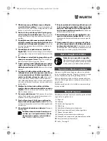 Предварительный просмотр 144 страницы Würth SBS 12-A Translation Of The Original Operating Instructions