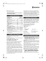 Предварительный просмотр 145 страницы Würth SBS 12-A Translation Of The Original Operating Instructions