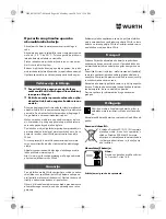 Предварительный просмотр 148 страницы Würth SBS 12-A Translation Of The Original Operating Instructions