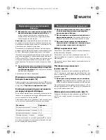 Предварительный просмотр 154 страницы Würth SBS 12-A Translation Of The Original Operating Instructions