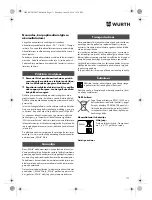 Предварительный просмотр 171 страницы Würth SBS 12-A Translation Of The Original Operating Instructions