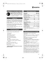 Предварительный просмотр 175 страницы Würth SBS 12-A Translation Of The Original Operating Instructions