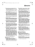 Предварительный просмотр 181 страницы Würth SBS 12-A Translation Of The Original Operating Instructions