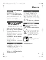 Предварительный просмотр 194 страницы Würth SBS 12-A Translation Of The Original Operating Instructions