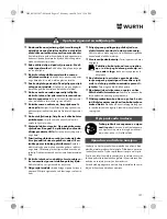 Preview for 197 page of Würth SBS 12-A Translation Of The Original Operating Instructions