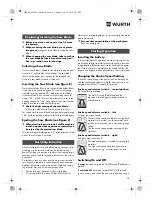 Preview for 18 page of Würth SBS 18-A Translation Of The Original Operating Instructions