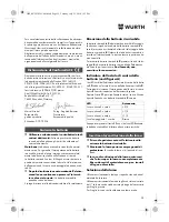 Preview for 25 page of Würth SBS 18-A Translation Of The Original Operating Instructions