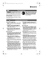 Preview for 61 page of Würth SBS 18-A Translation Of The Original Operating Instructions