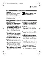 Preview for 68 page of Würth SBS 18-A Translation Of The Original Operating Instructions