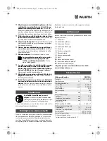 Preview for 77 page of Würth SBS 18-A Translation Of The Original Operating Instructions