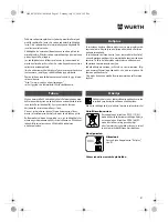 Preview for 81 page of Würth SBS 18-A Translation Of The Original Operating Instructions