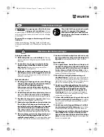 Preview for 82 page of Würth SBS 18-A Translation Of The Original Operating Instructions