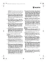 Preview for 90 page of Würth SBS 18-A Translation Of The Original Operating Instructions