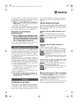 Preview for 94 page of Würth SBS 18-A Translation Of The Original Operating Instructions