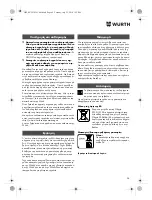 Preview for 96 page of Würth SBS 18-A Translation Of The Original Operating Instructions