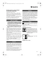 Preview for 103 page of Würth SBS 18-A Translation Of The Original Operating Instructions